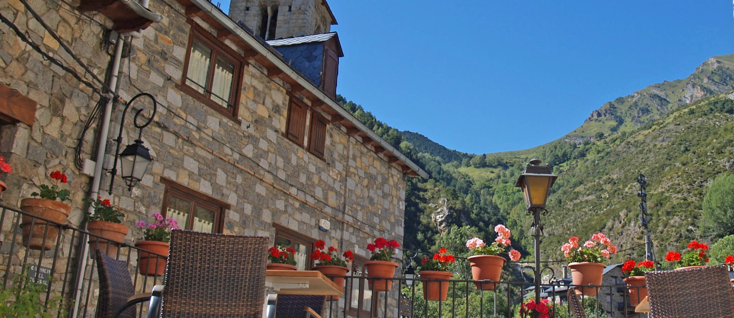 Vistes desde una de les terrases del Hotel L'Aüt